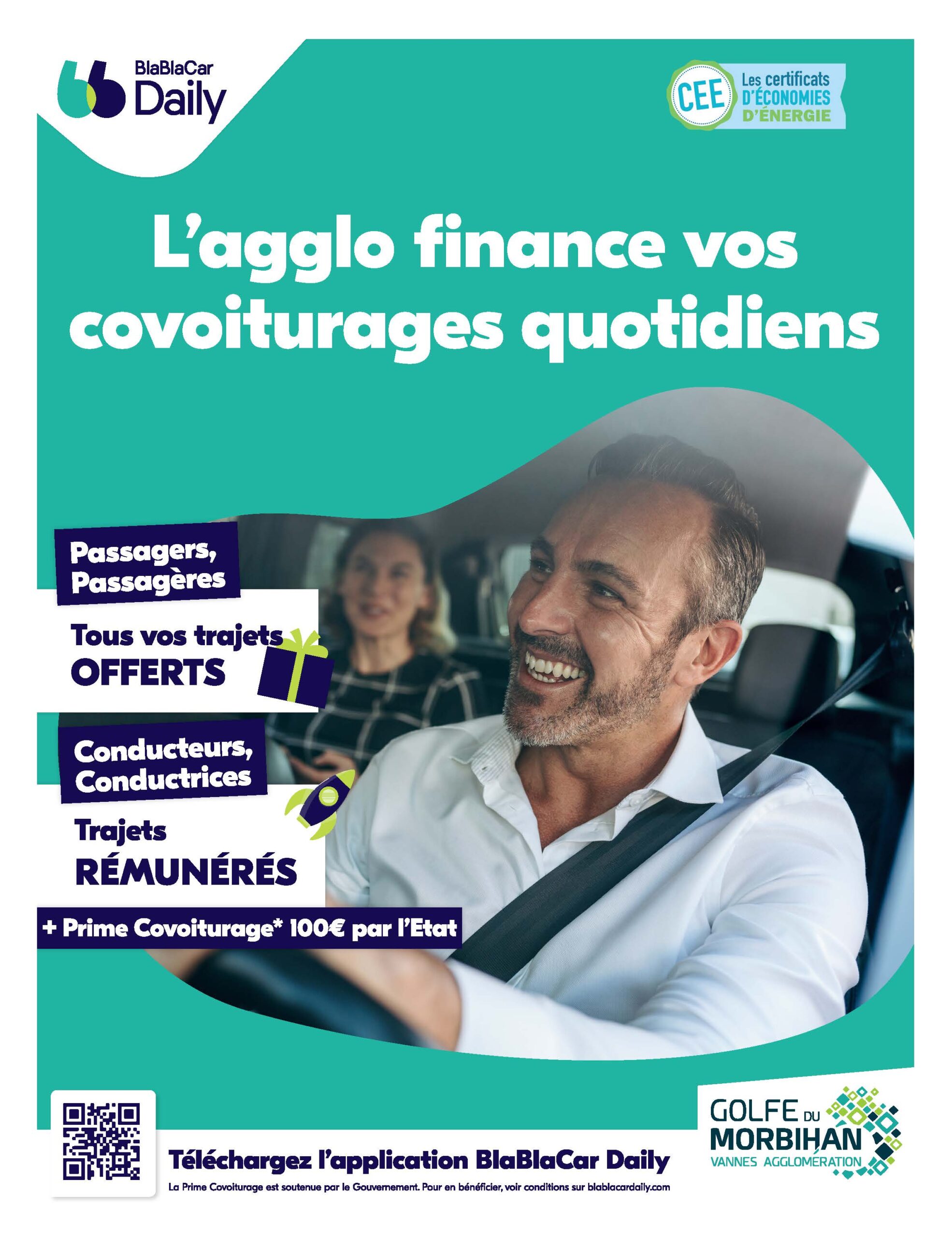 Avec BlaBlaCar Daily, le covoiturage du quotidien devient gratuit -  Saint-Gildas-de-Rhuys